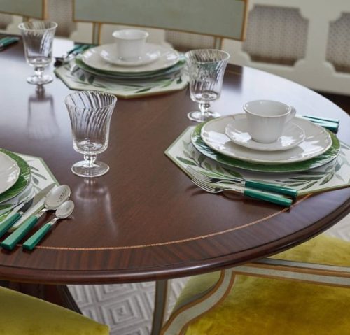 a set table at Smith Steiner