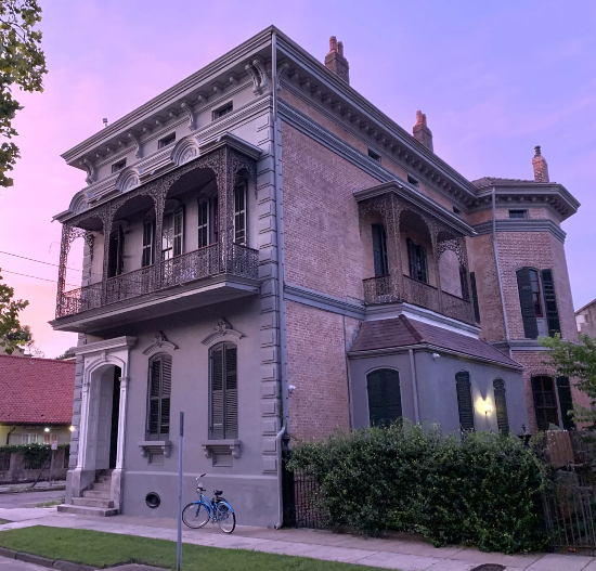 Front of Lanaux Mansion
