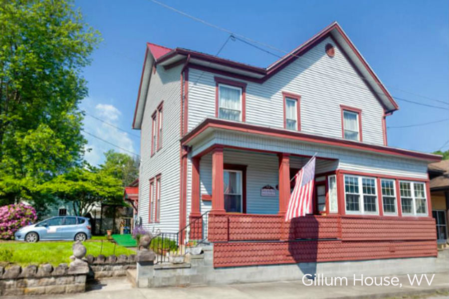 Gillum House - from the road, first location for B&B for Vets program