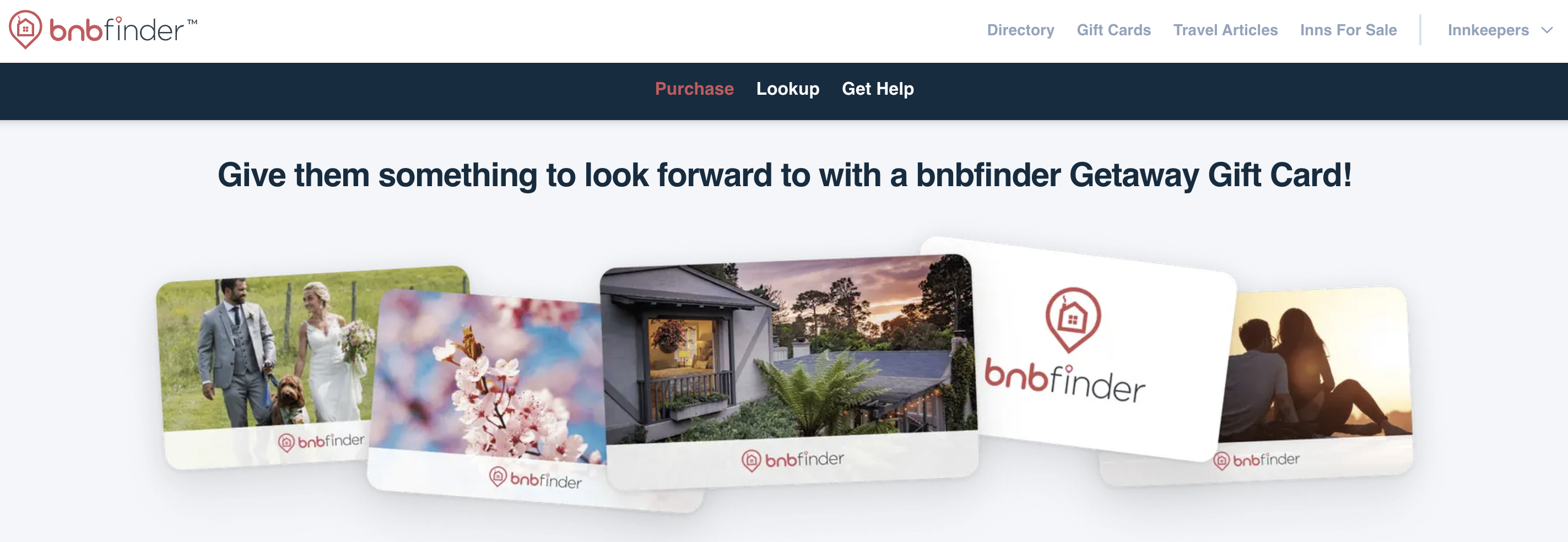 bnbfinder Gift Card Purchase Page