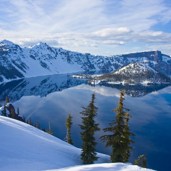 Crater Lake with some Splendid Snow