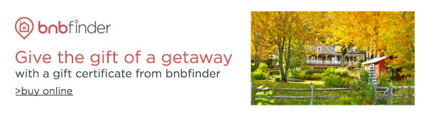 Give the gift of a getaway this fall with a Gift Card from bnbfinder
