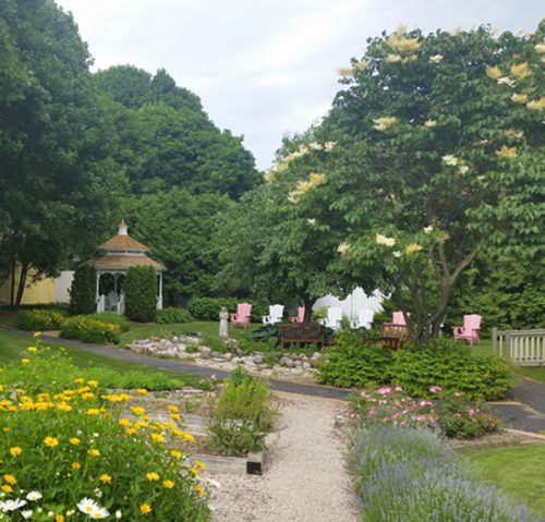 White Lace Inn garden