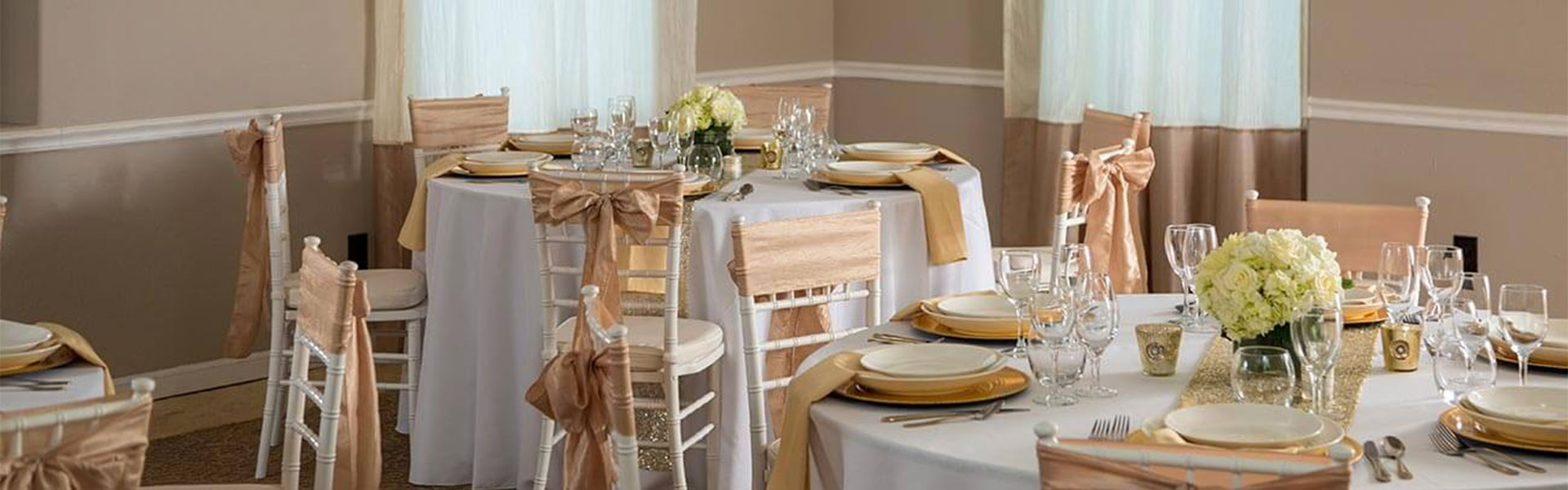 Idaho Wedding Venue - tables set up for weddings.