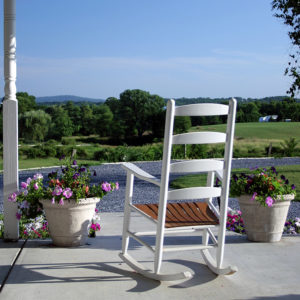 Westwynd Farm rocking chair on porch